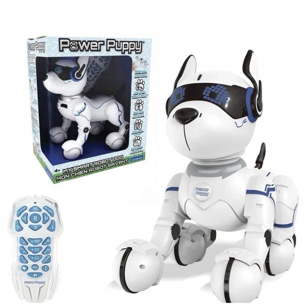 LEXiBOOK Power Puppy Programmable Robot Remote Control Smart Robot Learning Toy